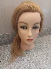 Marianna Mannequin Manikin Head Ms Barbara Blonde 14122 Cosmetology Real Hair