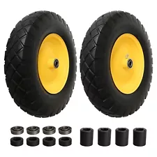 4.80/4.00-8" Tire for Utility Cart, Wheel Barrel, Wagon, Trailer, Dolly-2 Pack