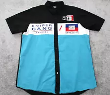 Sniper Gang Apparel Shirt Mens Large Aim For Success Embroidered Color Block