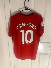 ADIDAS Marcus Rashford #10 MANCHESTER UNITED 2019-20 FOOTBALL Shirt Men’s Medium