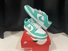 Nike Dunk Low Clear Jade Teal Tiffany Dunk White Sz 13 Men New W/box