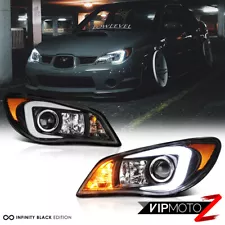 For 2006-2007 Subaru Hawkeye WRX "NEON TUBE" Projector Headlight Lamp Left+Right