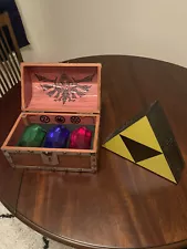 The Legend of Zelda Treasure Chest - 3 Pack Paper Weight Rupees - Wood Chest use