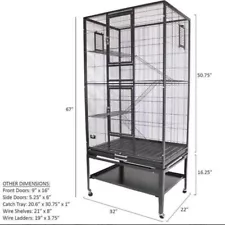 CONGO CAGE & STARTER PACK FOR SUGAR GLIDERS (32Weight x 22Deep x 67 Height )