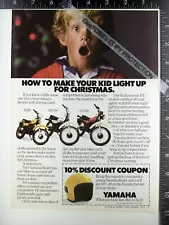 Dec 1979 YZ50 MX100 DT100 Yamaha motorcycle vintage magazine advertisement 1980