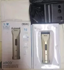 Wahl Arco Cordless Pet Clipper W. 5 in 1 Adjustable Blade For Dogs Cats Gold