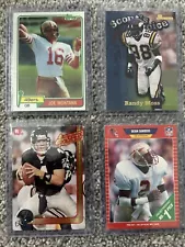 Old School Rookie Football Card Lot (Joe Montana and Randy Moss!)