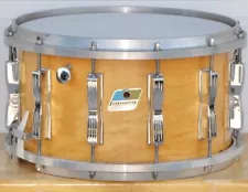 Vintage Ludwig 14"x8" 12 Lug Coliseum Snare Drum Natural Maple ThermoGloss