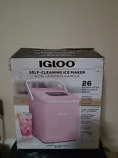 Igloo ICEB26HNPK Automatic Self-Clean 26-Pound Auto Ice Maker Machine Pink Read