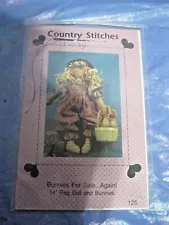 Country Stitches - Bunnies for Sale - Again! - 14" Rag Doll and Bunnies