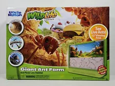 Uncle Milton Giant Ant Farm - Large Viewing Area - Wild Life Habitats - Nature