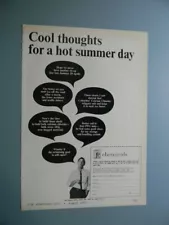 1965 PPG CHEMICALS "COOL THOUGHTS FOR A HOT SUMMER DAY" SALES ART AD