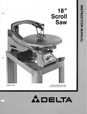 Delta Rockwell 18" Scroll Saw No. 40-601 Instructions