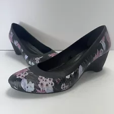 Crocs Lina Wedge Floral Sz 7 Sample Design Not Intend For Store Sales