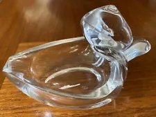 New ListingVINTAGE CLEAR GLASS CRYSTAL DUCK MALLARD ASHTRAY/TRINKET GLASS HEAVY