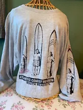 Vintage Shirt Atlantic Coast Wings L Beachwear Surfer Retro Cropped long sleeve