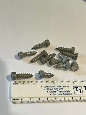 #14 Hex Head Sheet Metal Screws, Galvanized, 18-8, 2 sizes (12)