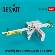 Reskit RSU48-0153 Browning M60 Machine Gun, 1:48 scale, for Helicopters model