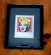 ANDY WARHOL GORGEOUS 1984 SIGNED MARILYN MONROE PRINT MATTED & FRAMED