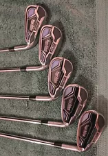 Set of 5 Tour Edge Hot Launch C521 R/H Irons 6 ,7,8,9,P Steel Shaft