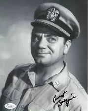 ERNEST BORGNINE HAND SIGNED 8x10 PHOTO RARE MCHALE'S NAVY JSA