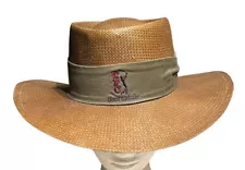 Vintage TPC Scottsdale Straw Golf Gambler Sun Hat Sm/Med Imperial Made USA WMPO