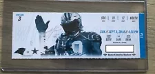 2018 Carolina Panthers Official NFL Mint Season Ticket Stub - pick any game!