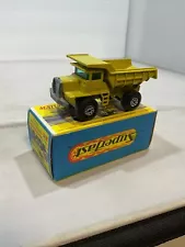 MATCHBOX SUPERFAST #28 MACK DUMP TRUCK, HARD TO FIND WITH BOX, EXCELLENT, BOXED