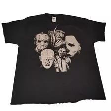 Halloween Horror Movie Legends T Shirt Pinhead Freddie Jason Michael Leatherface