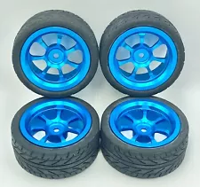 Metal Wheel Tires Rally Wheels For MJX Hyper Go 14302 14301 1/14 RC Car Parts