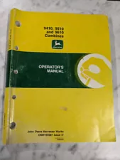 JOHN DEERE JD OPERATORS SERVICE MANUAL OMH159587 I7 9410 9510 9610 COMBINES