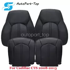 Hot Sale Driver & Passenger Seat Cover Black Leather For 2008-2013 Cadillac CTS