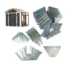 EZBUILDER 7'x8' Galvanized Steel Storage Shed DIY EZ Framing Kit (Used)