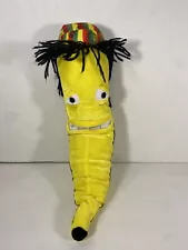 National Prize & Toys Rasta Jamaican Smiling 18" Plush Banana Rastafarian Stoner