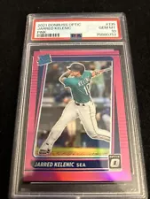 PSA 10 GEM MINT 2021 DONRUSS OPTIC PINK JARRED KELENIC RC POP 2