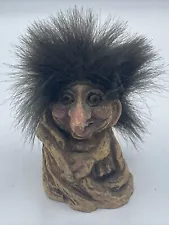 New ListingVintage Nyform Norwegian Troll Doll Peeking out of Tree Trunk