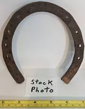 1 Used lucky Horseshoe Steel Decorative Rustic Western Amish Middlefield Ohio