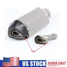 Front Motorcycle Silencer AKRAPOVIC DB Killer Baffles Exhaust Muffler Can Pipe