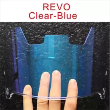 REVO CLEAR BLUE Full Size Football Helmet Visor Youth/Adult W/Clips