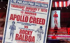 Rocky Balboa vs. Apollo Creed Boxing Movie Poster Memorabilia Rocky Apollo