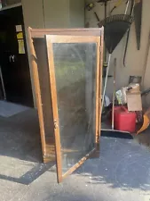 Antique Vintage Bookcase with Glass Door