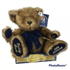 NWT Vintage Theodore Roosevelt TALKING 100th Anniversary Teddy Bear LIMITED ED