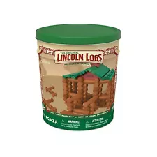 Lincoln Logs 100th Anniversary Tin Wooden Toy Set - 111 Piece