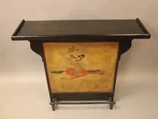 16564. Rare 1930's Monterey Furniture Juan Intonoche Painted Standing Bar Signed