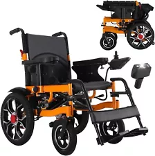 Heavy Duty All Terrain Folding Electric Wheelchair for Adults, 19.7in Seat width