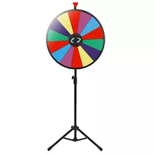 24" Prize Wheel Tripod Floor Stand Tradeshow Carnival Fortune Spinning Game