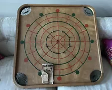 1945 Carrom Double Sided Game Board No.85 W/Booklet Carrom Industries