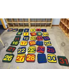 Carpet tile number square school daycare