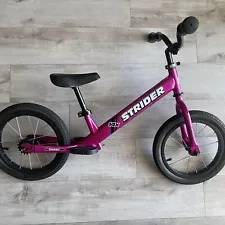 Strider 14x Sport Balance Bike for Kids 3 to 7 Years Purple