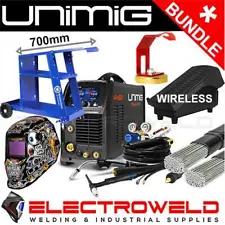 UNIMIG Razor Multi 230 ACDC Welder + Foot Pedal + Helmet + Trolley +Rods U11004K